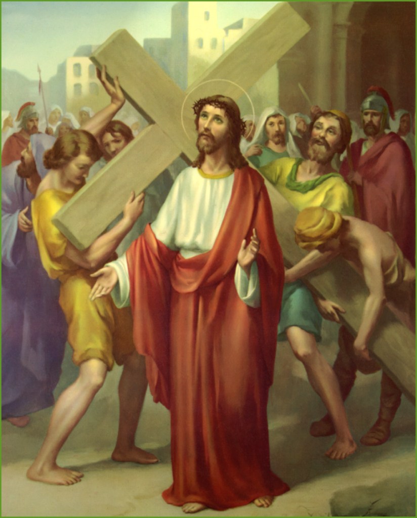 SECOND STATION: JESUS IS MADE TO CARRY HIS&nbsp;CROSS